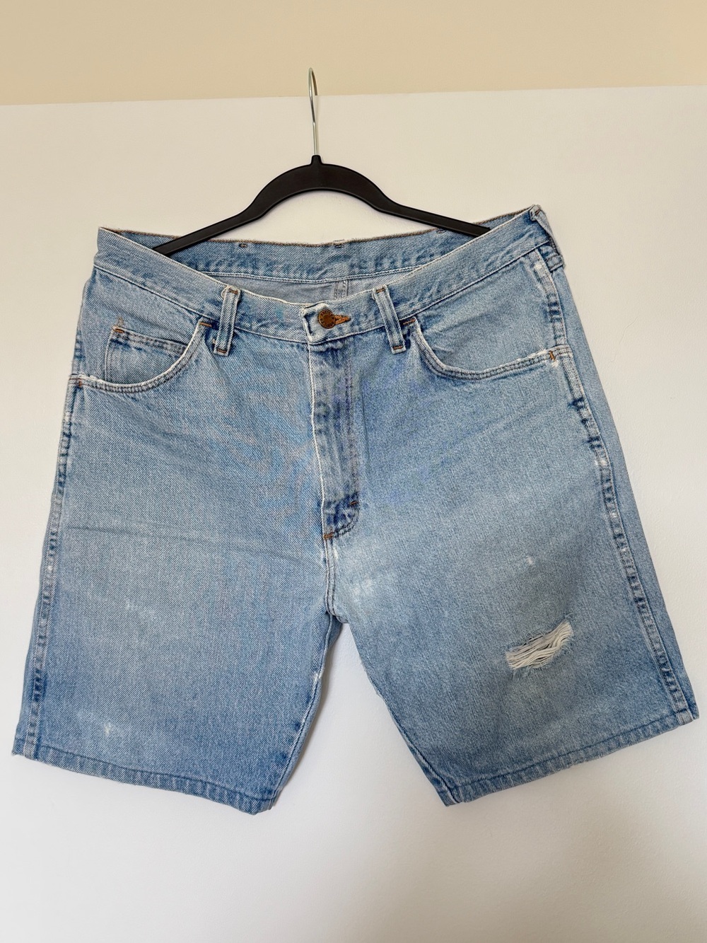 Men's Light Blue Denim Shorts
